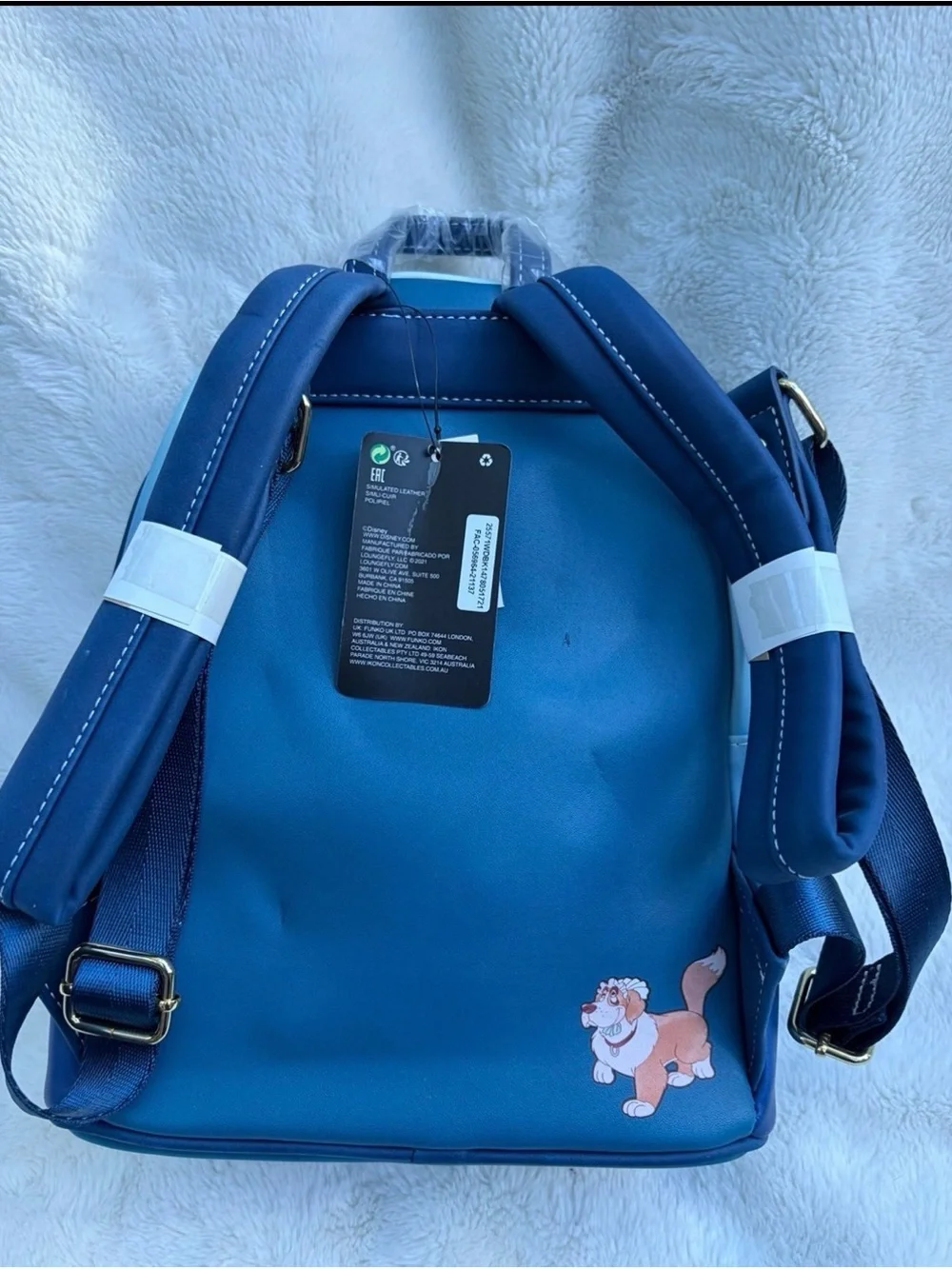 Loungefly Blue Peter Pan Flight Scene Mini Backpack